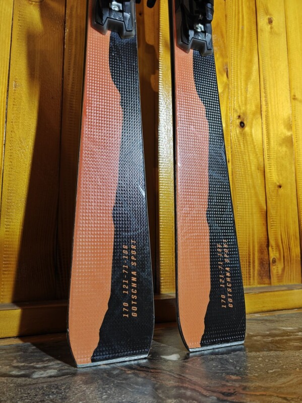 LYŽE STEINBOCK KLOSTERS ORANGE LIMITED EDITION --SWISS MADE-- 170CM 